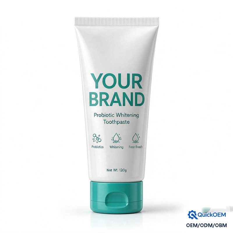 Ocean Breeze Probiotic Toothpaste 120g Private Label Whitening OEM ODM Custom Logo