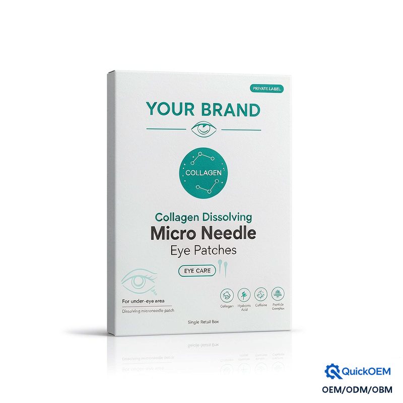 Collagen Dissolving Micro Needle Eye Patch Private Label Firming Anti Aging Eye Mask OEM ODM Custom Logo
